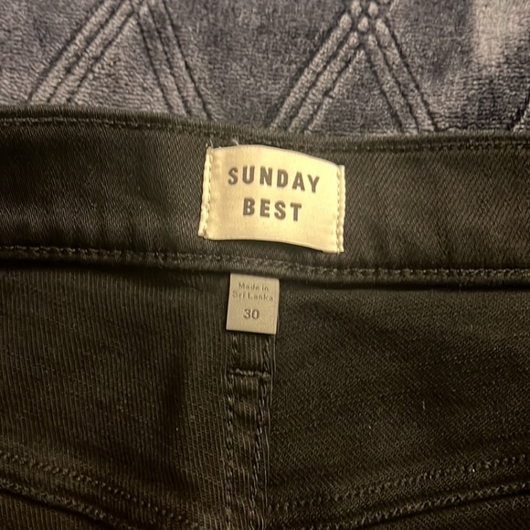 LAST WEEK BEFORE BEING DONATED —Sunday Best black slim jeans - Picture 2 of 3